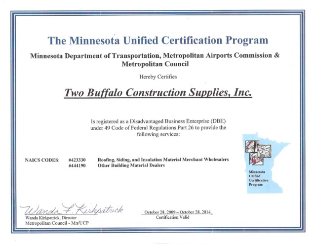 DBE Certification